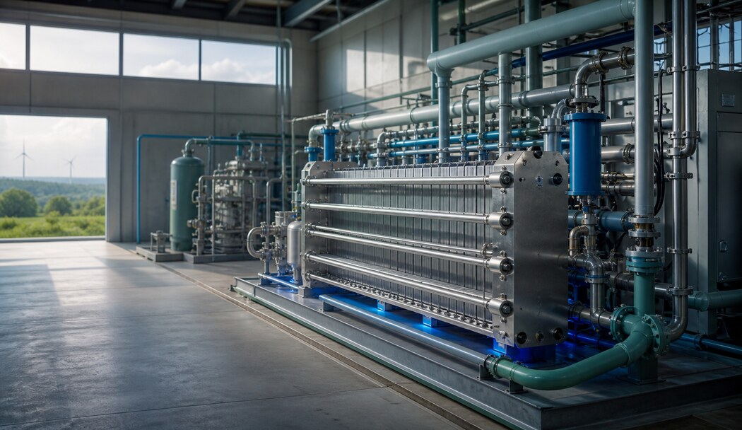 Electrolyzer equipment and energy system details for a hydrogen production explainer